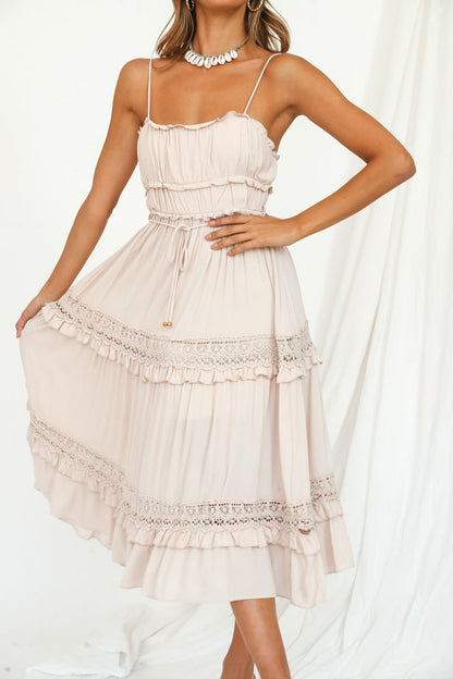 I See You Midi Dress Beige