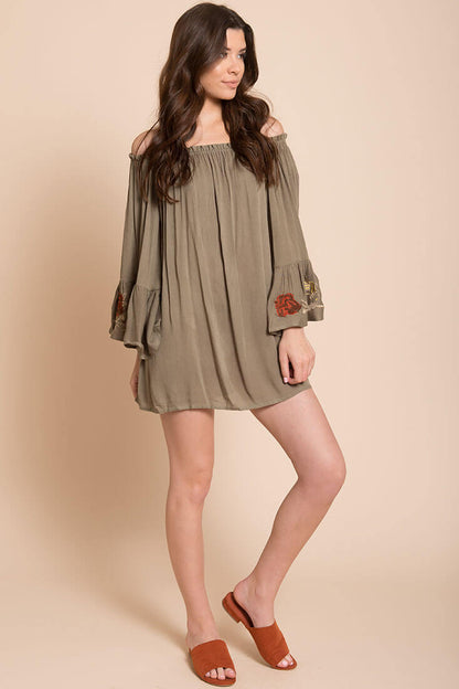 Aubree Loose Dress Olive